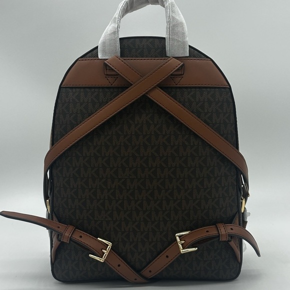 Michael Kors Medium Jaycee Zip Packet Backpack Brown - Picture 5 of 14